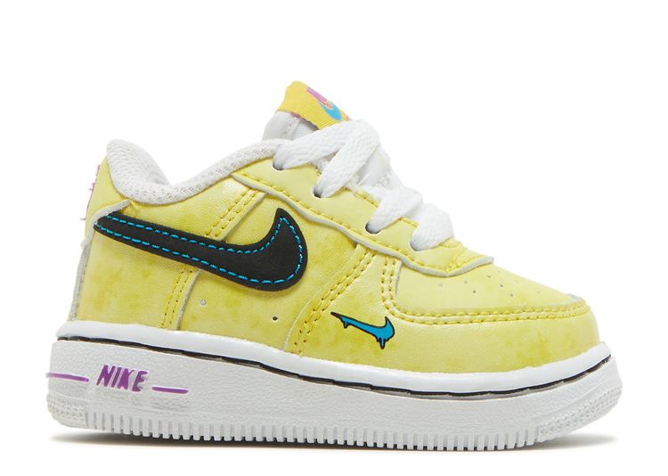 Nike Force 1 LV8 Baby/Toddler Shoes in Yellow, Size: 7C | DC7322-700