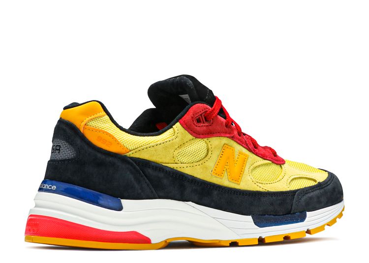 992 Made In USA 'Atomic Yellow Red' - New Balance - M992DM - blue