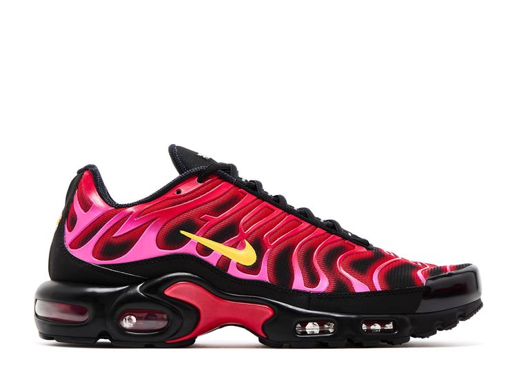 red and black nike tns