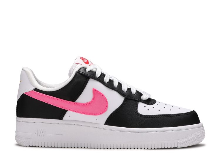 black air force with pink swoosh