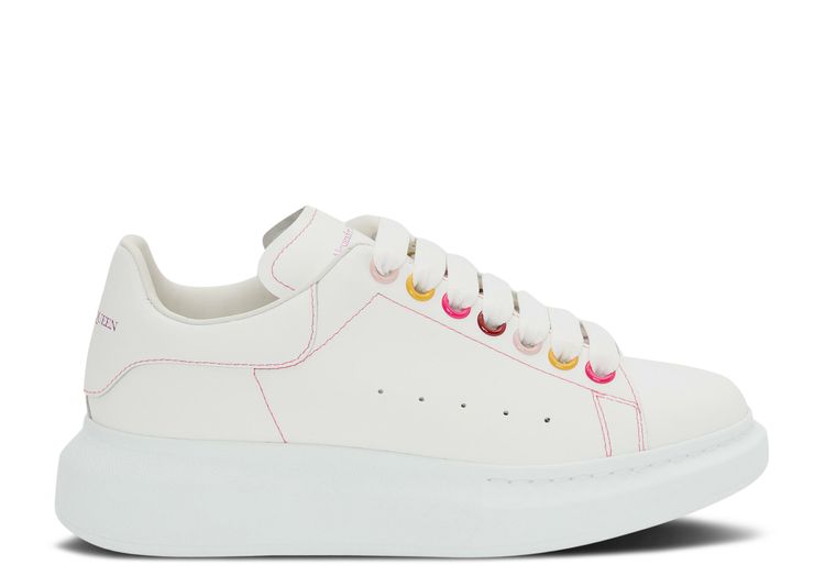 Alexander McQueen Wmns Oversized Sneaker 'White Rainbow'