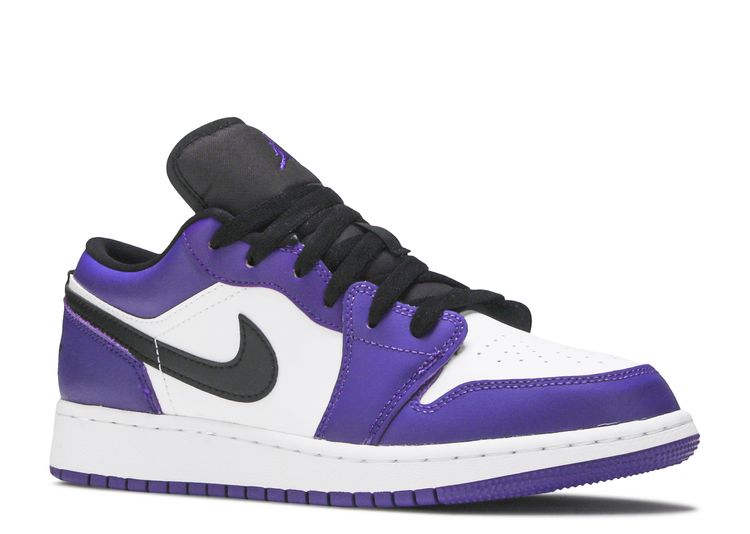 court purple jordan 1 low gs
