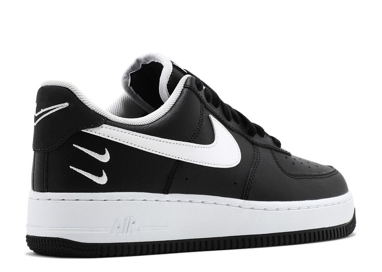 Air Force 1 '07 LV8 'Double Swoosh Black White' - Nike - CT2300 001 ...