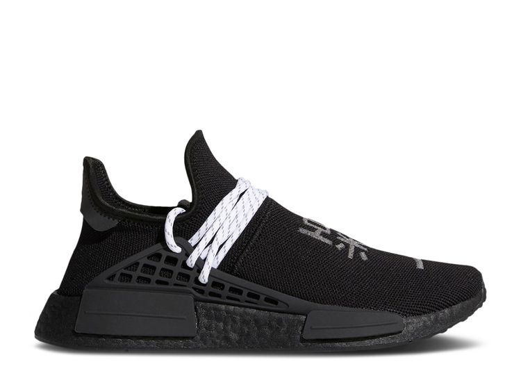 human race nmd black and white