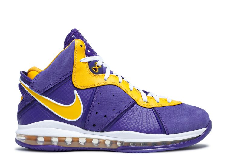 Nike Dunk High Lakers Court Purple University Gold White Mens