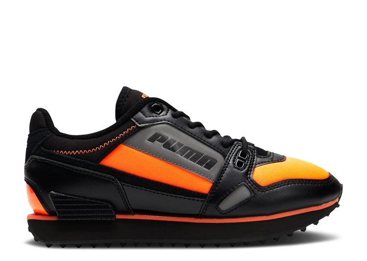 puma mile rider orange and black