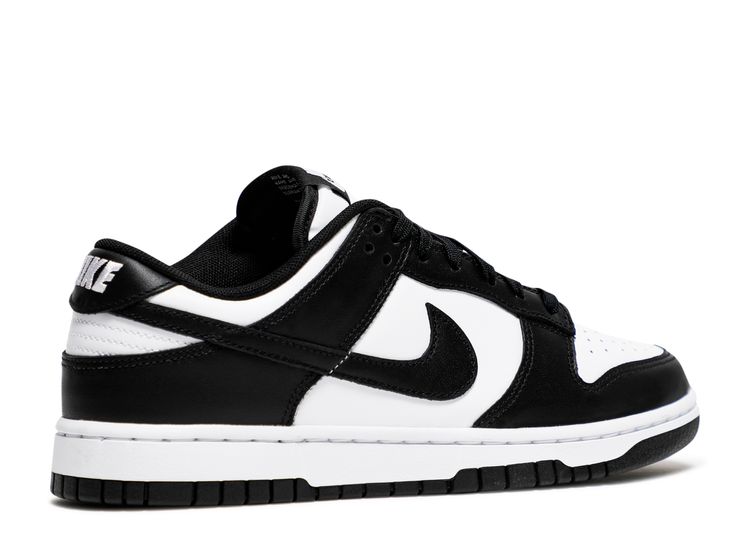 dunk white black