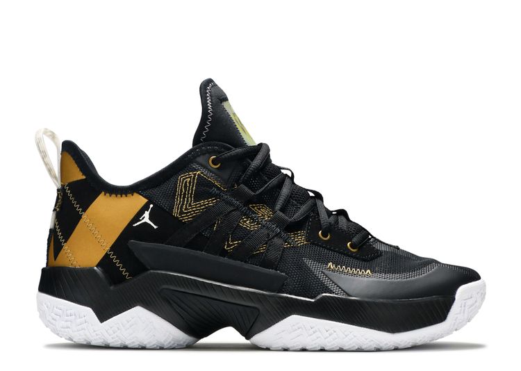 jordan one take 2 black and gold