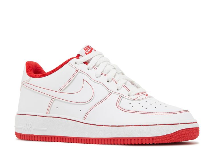 Air Force 1 GS 'University Red' - Nike - CW1575 100 - white/university ...