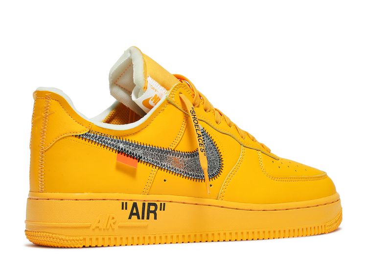 Virgil Abloh Signed Nike Air Force 1 Low OFF-WHITE University Gold