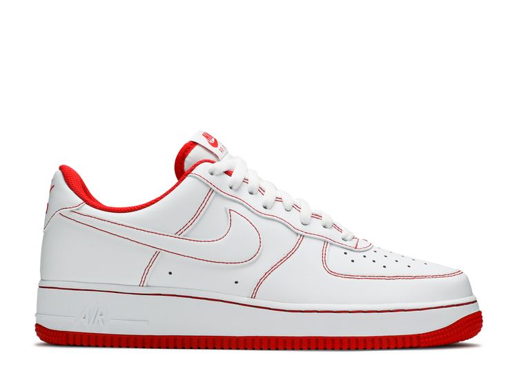Air Force 1 '07 'Contrast Stitch White University Red' - Nike - CV1724 ...