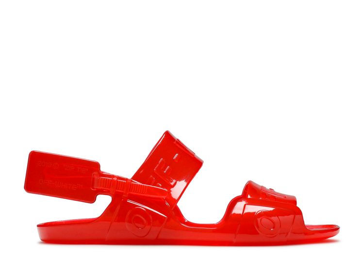off white sheer zip tie sandals