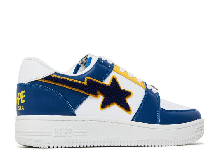 Bapesta Low 'Patched Navy' - BAPE - 1G80191001 NVY - navy/white | Flight Club