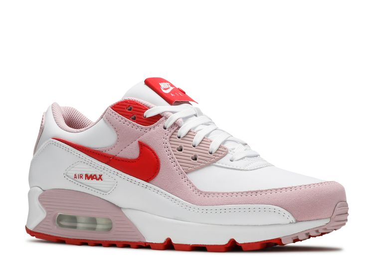 lila Mail etiquette Wmns Air Max 90 'Love Letter' - Nike - DD8029 100 - white/university  red/tulip pink | Flight Club
