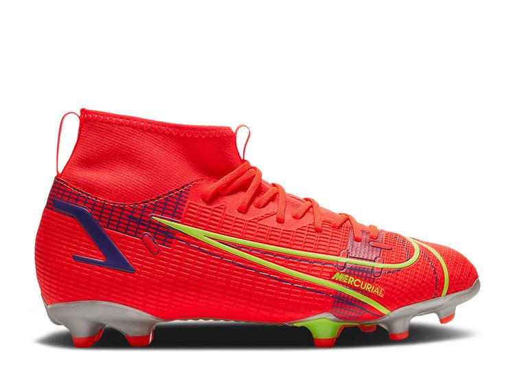 Mercurial Superfly 8 Academy MG GS 'Bright Crimson Indigo Burst' - Nike -  CV1127 600 - bright crimson/indigo burst/white/metallic silver | Flight Club
