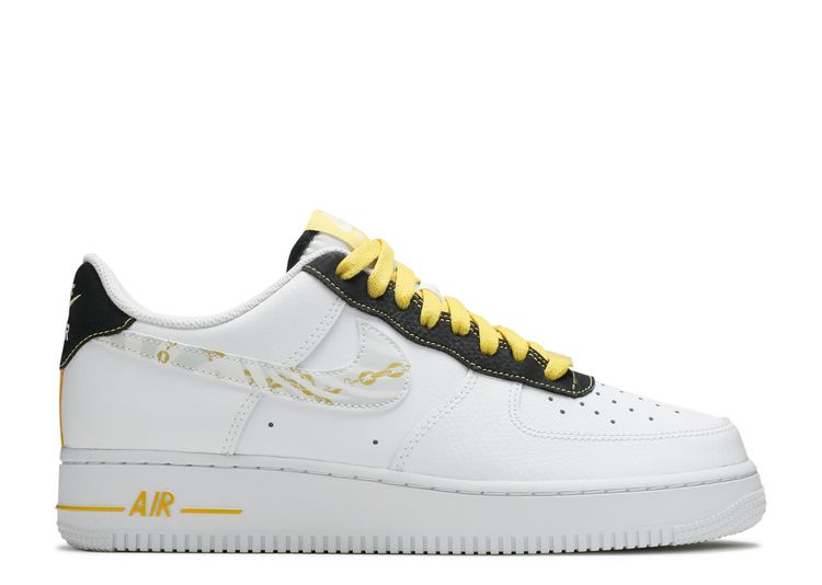 Air Force 1 '07 LV8 'Gold Links Zebra Print' - Nike - DH5284 100