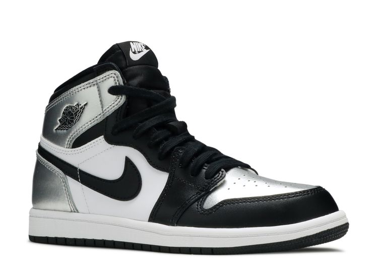 jordan 1 silver and black