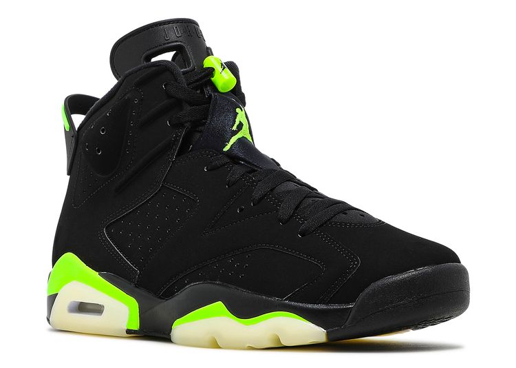 lime green and black retro 6