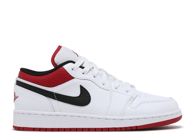 black white gym red jordan 1 low