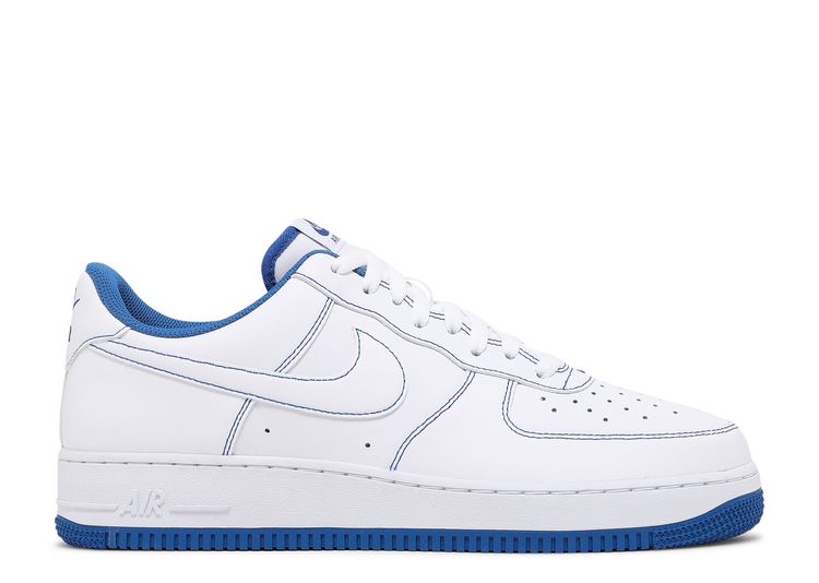 Nike Air Force 1 '07 'Contrast Stitch - White Game Royal