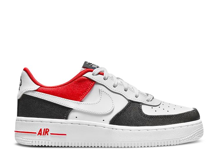 Nike (GS) Air Force 1 LV8 Team Red/Black-White