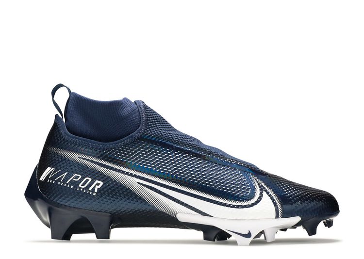 Nike Men's Vapor Edge Pro 360 2 Football Cleats, Size 9, White/Navy