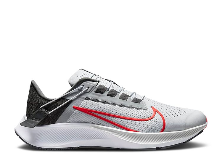 Air Zoom Pegasus 38 FlyEase Extra Wide 'Pure Platinum Chile Red' - Nike ...