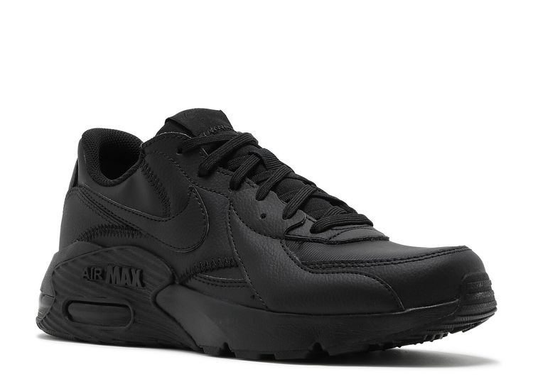 Air Max Excee Leather 'Triple Black' - Nike - DB2839 001 - black/black ...