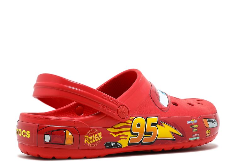 Disney Pixar Cars Crocs Lightning McQueen Shoes Sz 6