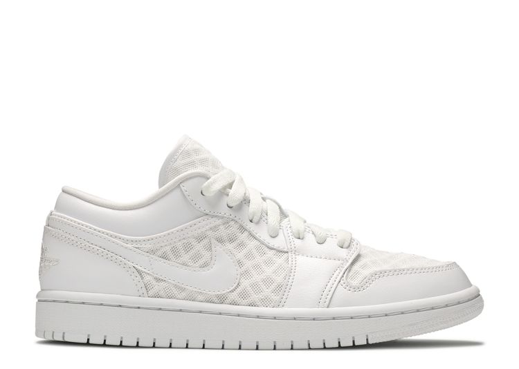 Wmns Air Jordan 1 Low Breathe 'Triple White'