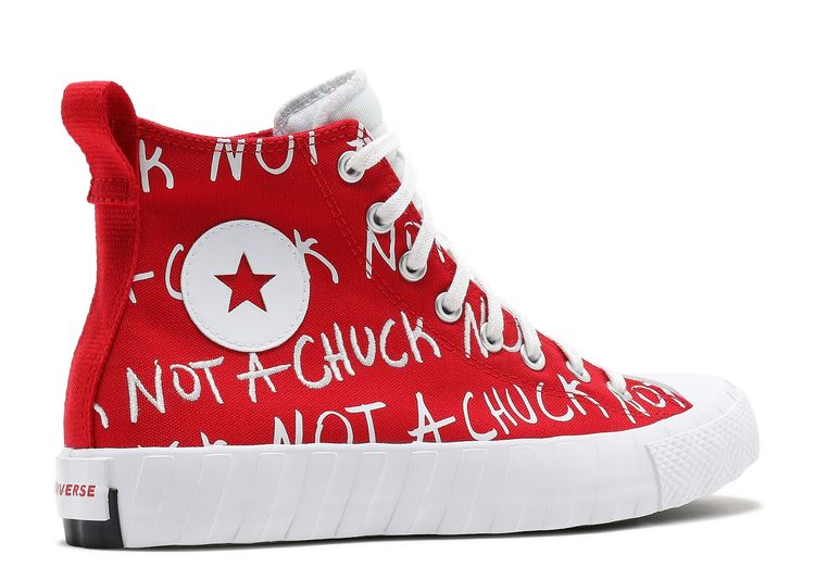 UNT1TL3D High 'Not A Chuck Red' - Converse - 171962C - red/white ...