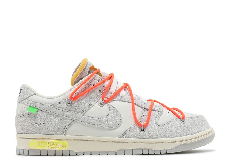 Off White X Dunk Low 'Lot 11 Of 50' - Nike - DJ0950 108 - sail