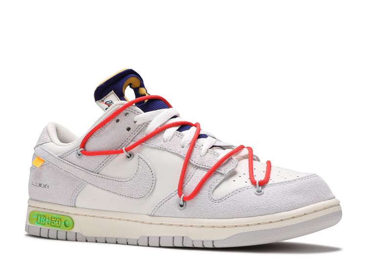 mooi zo pik Top Off White X Dunk Low 'Lot 13 Of 50' - Nike - DJ0950 110 - sail/neutral  grey/habanero red | Flight Club