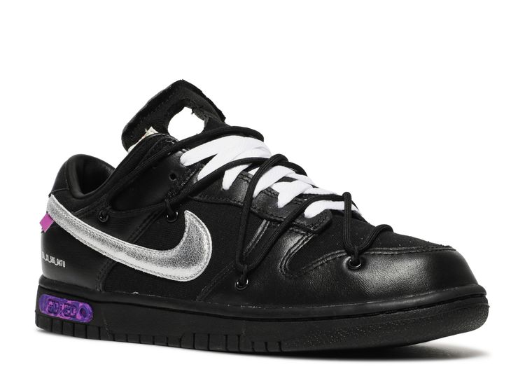 Off-White™ x Nike Dunk Low The 50 Black/Silver