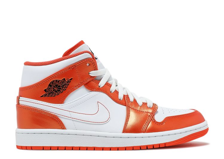 jordan 1's orange and white