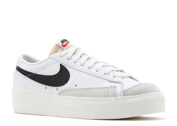 Wmns Blazer Low Platform 'White Black' Nike DJ0292 101 white/sail