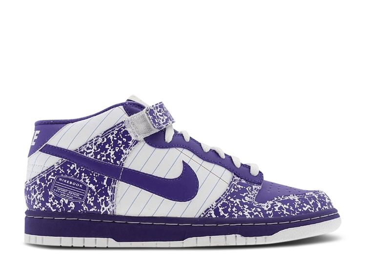 Dunk Mid GS 'Notebook'   Nike       white/varsity purple