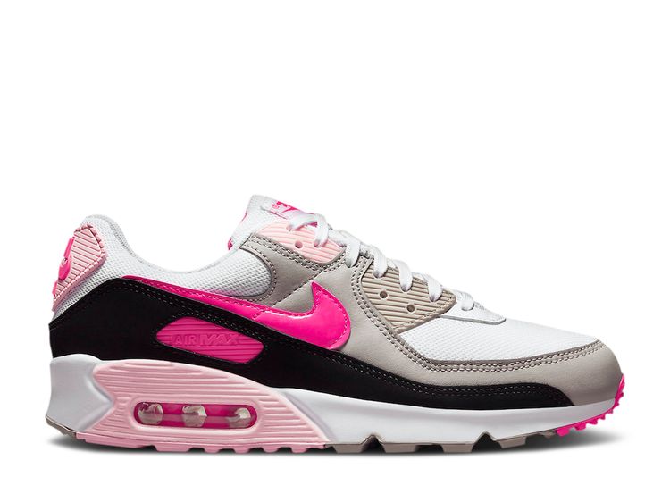 Wmns pink and black air max Air Max 90 'White Hyper Pink' - Nike - DM3051 100 - white