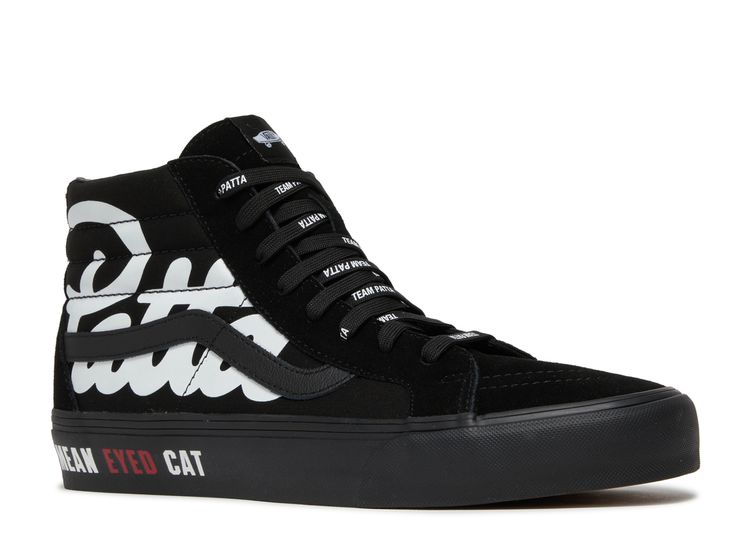 Patta X Vault Sk8 Hi Reissue VLT LX 'Mean Eyed Cat Black' - Vans