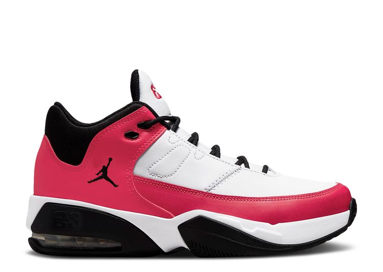 Nike Youth Air Jordan 13 Low GS Very Berry, Black/Very Berry/White