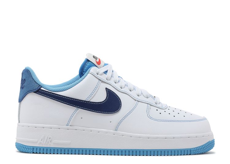 Nike Air Force 1 '07 Men's Shoes White-Royal Blue