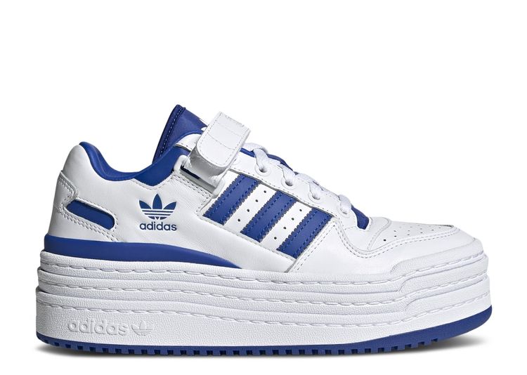 Wmns Triple Platforum Low 'White Royal Blue'