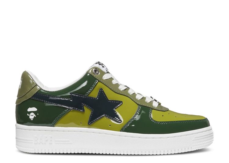 Bapesta Low M1 'Color Camo Combo - Olive Drab'