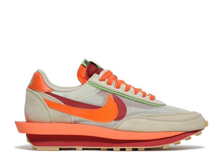 Sacai Clot X LDWaffle 'Net Orange Blaze' - Nike - DH1347 100 - net/orange blaze/deep bean Flight Club