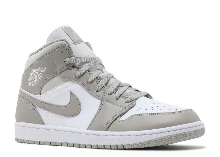 grey air jordan 1 mids