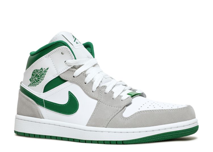 jordan 1 mid green grey