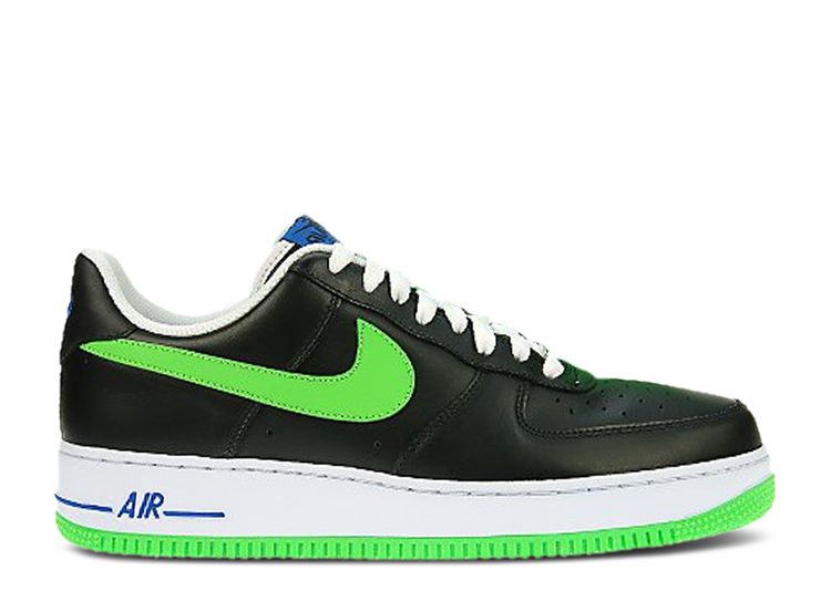 Nike Air Force 1 '07 Low - Black - Mean Green 