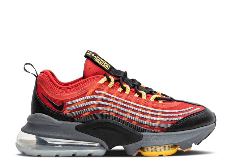 yellow and red air max