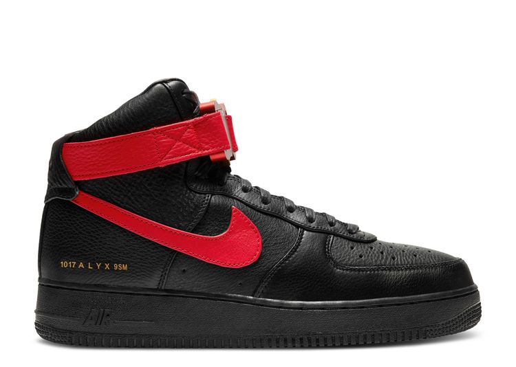 Air Force 1 x Alyx 'Black and University Red' (CQ4018-004) Release