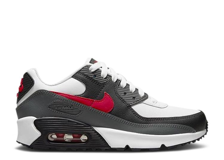 Air Max 90 Leather GS 'Iron Grey University Red' - Nike - CD6864 113 ...